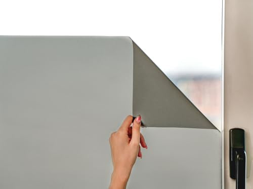 MARAPON® Matt Blickdichte Fensterfolie – Selbsthaftend für Privatsphäre, UV-Schutz, Milchglas-Effekt