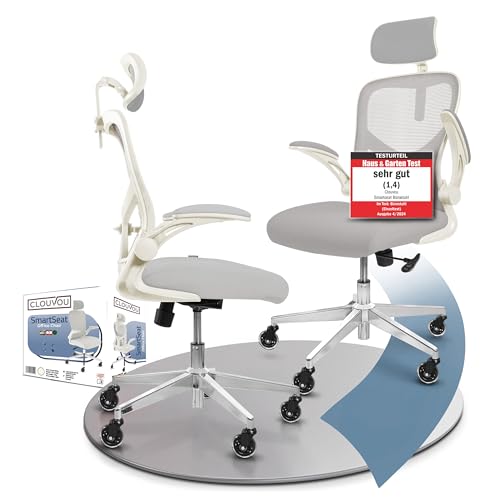 CLOUVOU PowerSeat Testsieger Ergonomischer Bürostuhl – Voll Anpassbar, Gaming, 200 kg