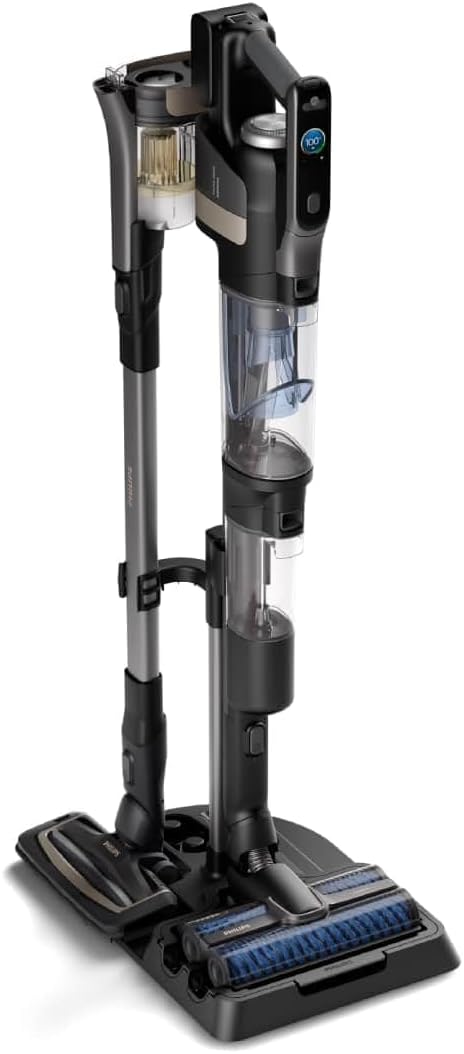 Philips AquaTrio Nass- & Trockensauger, 3-in-1, AquaSpin, Selbstreinigung, Tiefschwarz