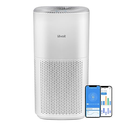 LEVOIT EverestAir Luftreiniger: Große Räume, Allergiker, Smart WiFi, Alexa, Leise 26dB