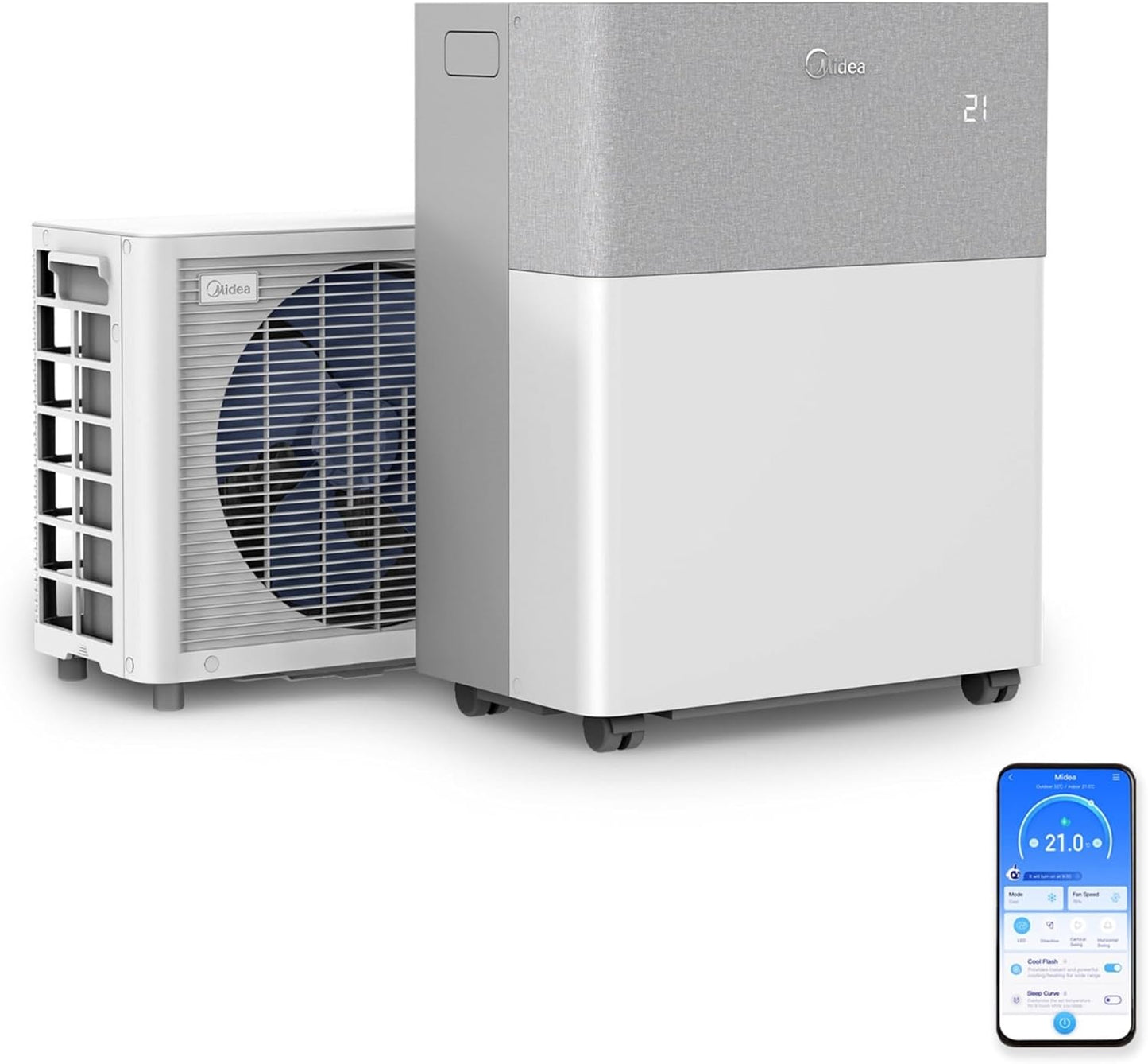 Midea PortaSplit Mobile Klimaanlage: Leise, Effizient, Kühlen, Heizen, Entfeuchten