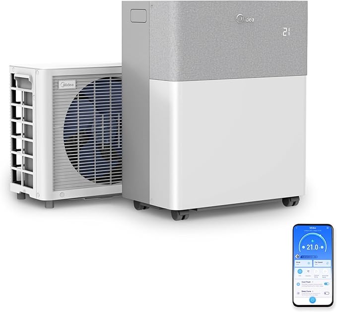 Midea PortaSplit Mobile Klimaanlage: Leise, Effizient, Kühlen, Heizen, Entfeuchten