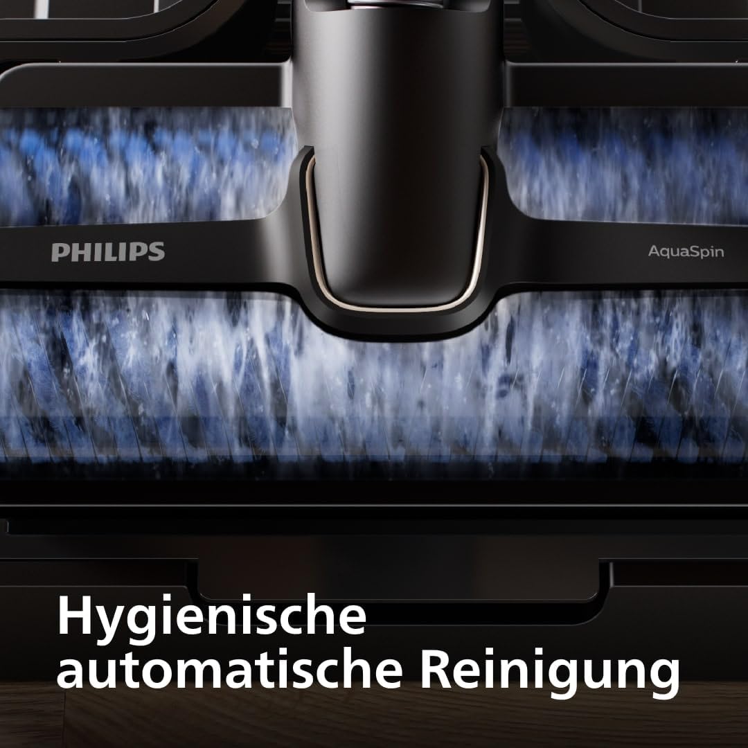 Philips AquaTrio Nass- & Trockensauger, 3-in-1, AquaSpin, Selbstreinigung, Tiefschwarz