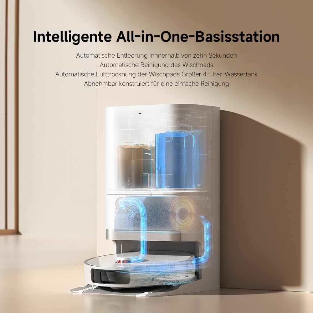 Xiaomi Robot Vacuum X20+ Saugroboter: 6000Pa, Absaugstation, Auto-Trocknung, LDS Navigation