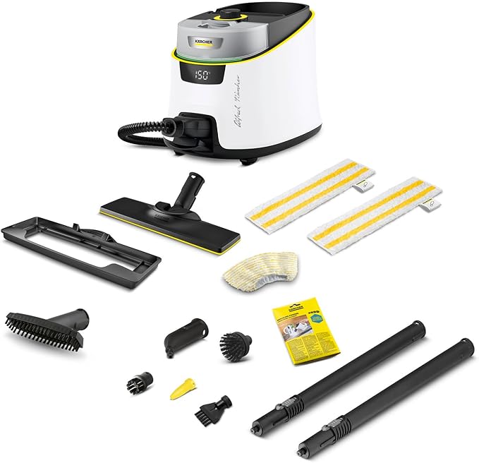 Kärcher SC 5 Deluxe Dampfreiniger: 4 Bar, 1400 Quadratfuß, 2250W, Schnell, Teppichgleiter