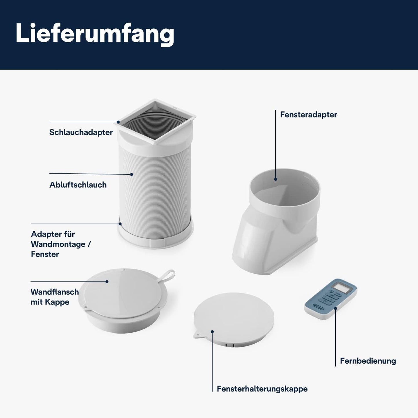 De'Longhi Pinguino Kompakt Mobiles Klimagerät 8.300 BTU/h Entfeuchtung Timer A