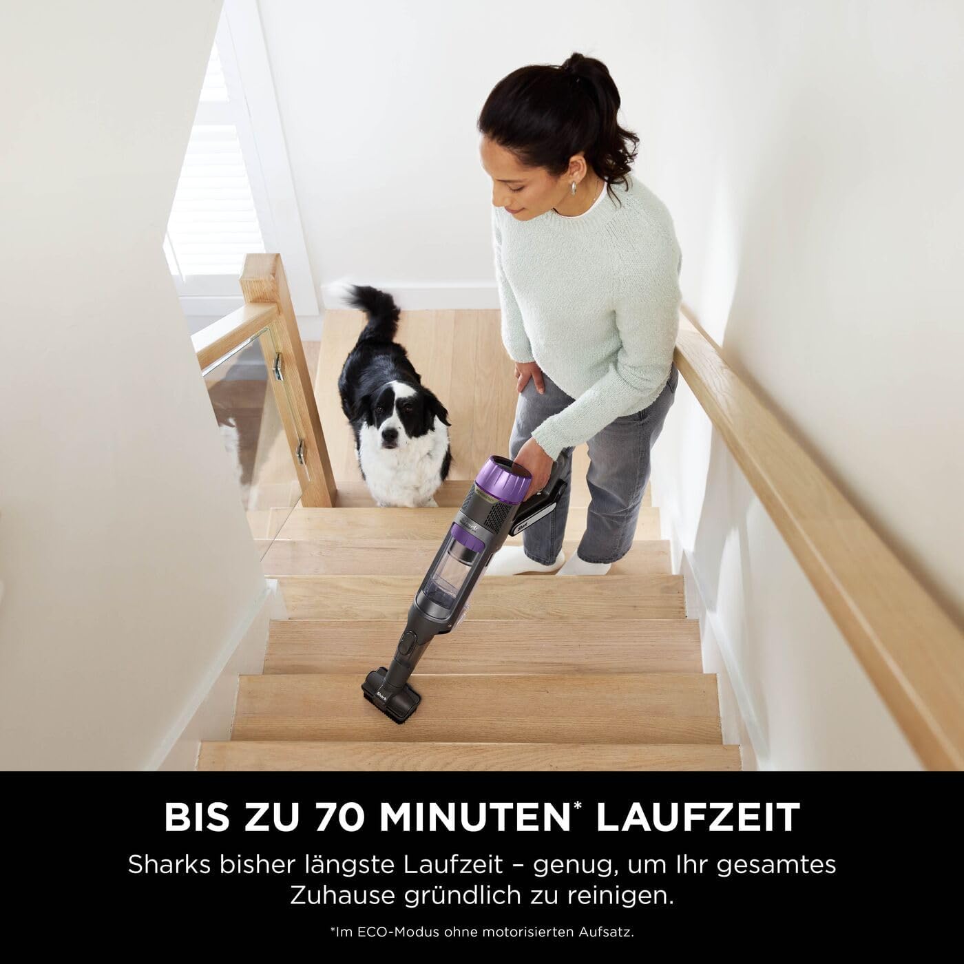 Shark PowerDetect Akku-Staubsauger: Auto-Entleerung, DuoClean Detect, Anti-Hair Wrap, Geruchsschutz, Grau