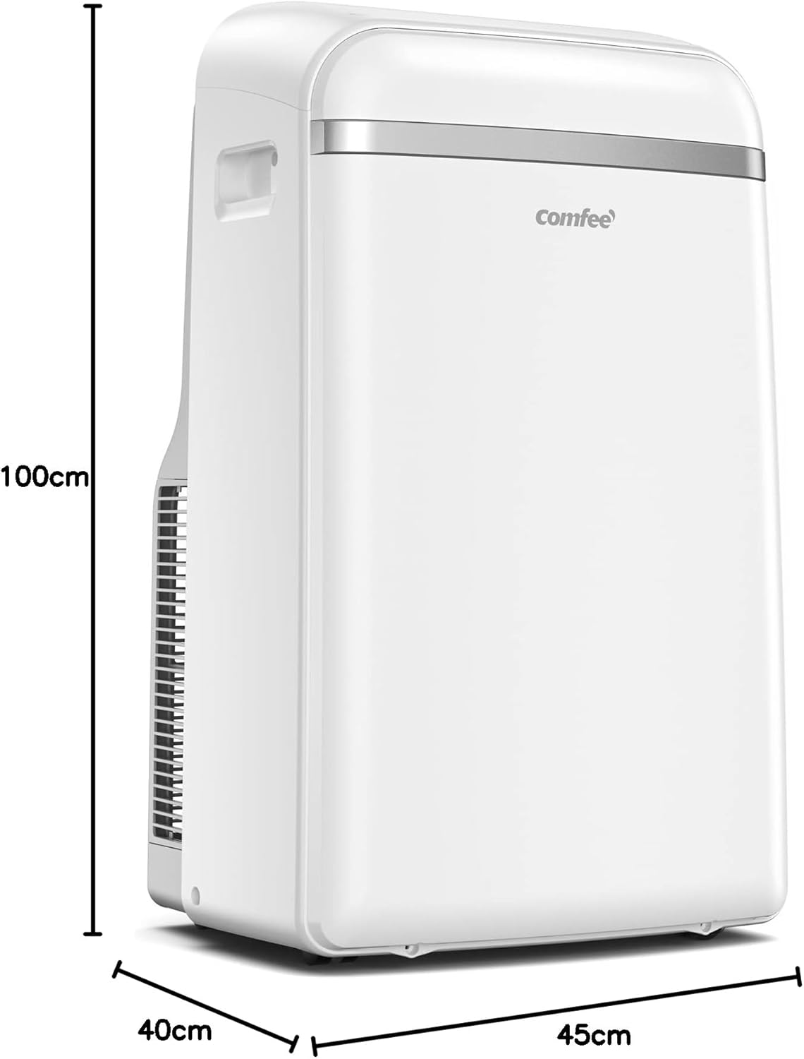 Comfee Mobiles Klimagerät Pro 10000 BTU 3-in-1: Effiziente Raumkühlung, Entfeuchtung, Ventilation