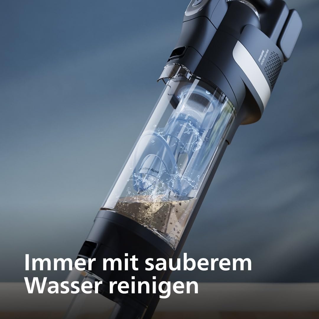 Philips AquaTrio Nass- & Trockensauger, 3-in-1, AquaSpin, Selbstreinigung, Tiefschwarz
