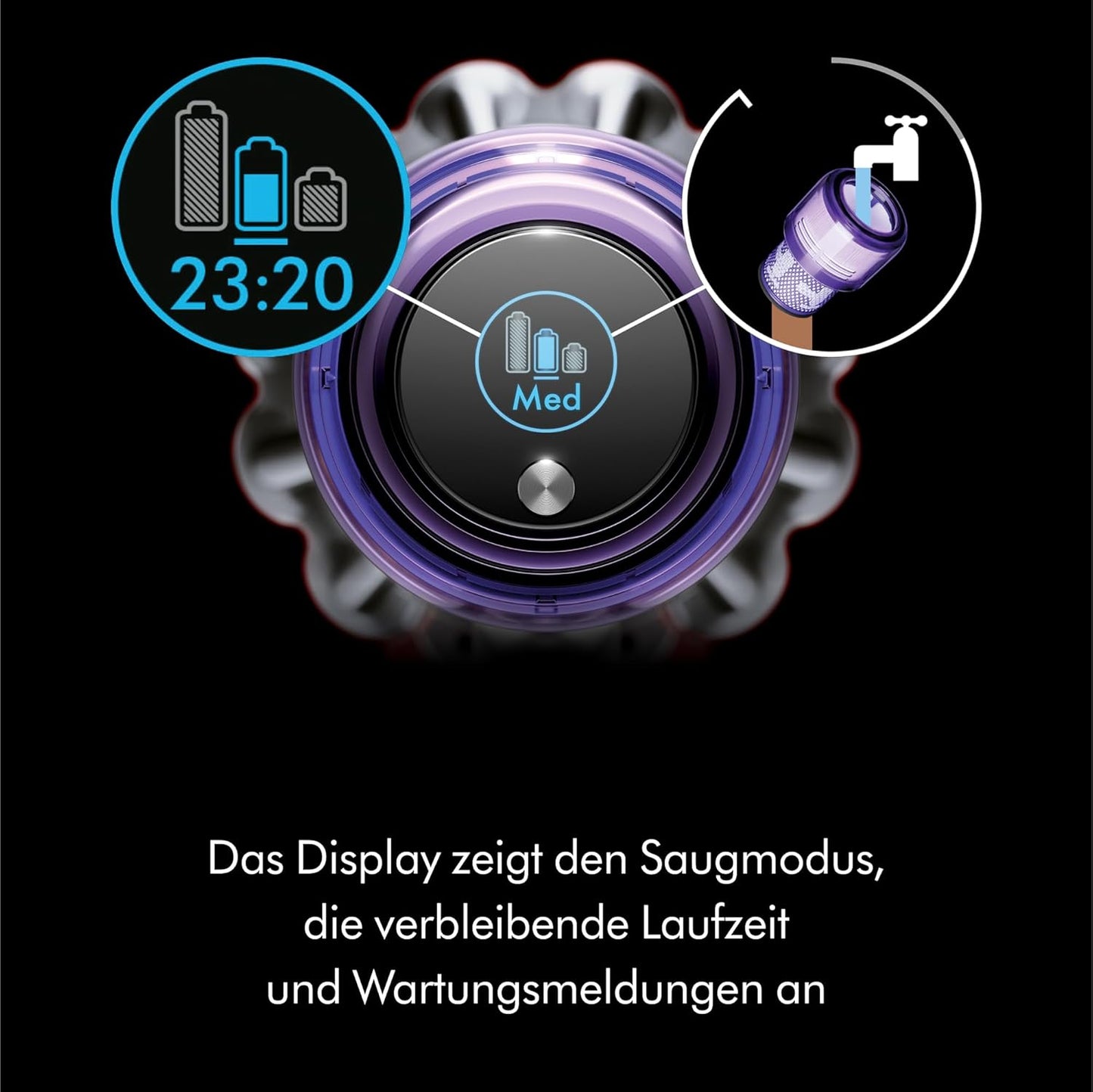 Dyson V11 Advanced Kabelloser Akku-Staubsauger für Ultimative Tiefenreinigung Nickel Violett