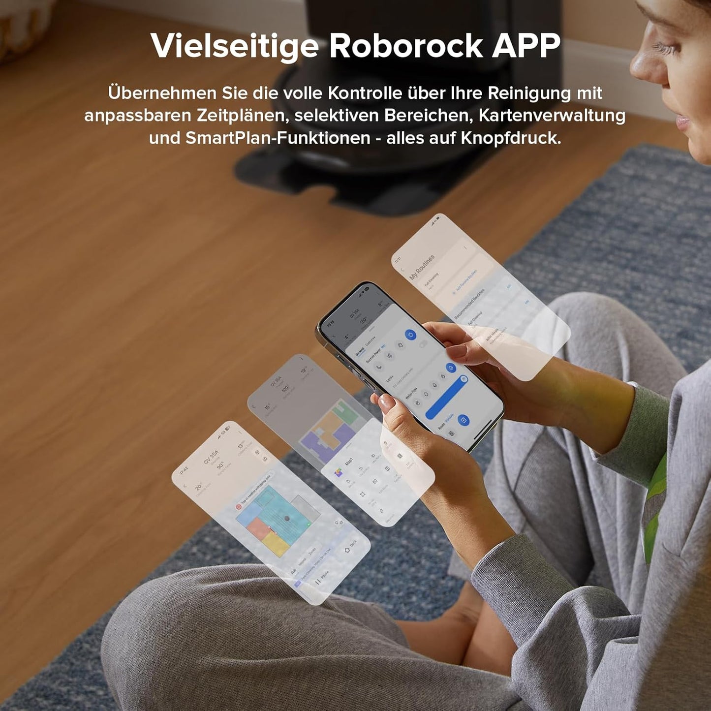 roborock Qrevo Saugroboter: 8000Pa Saugkraft, Hebemopp, All-in-One Dock