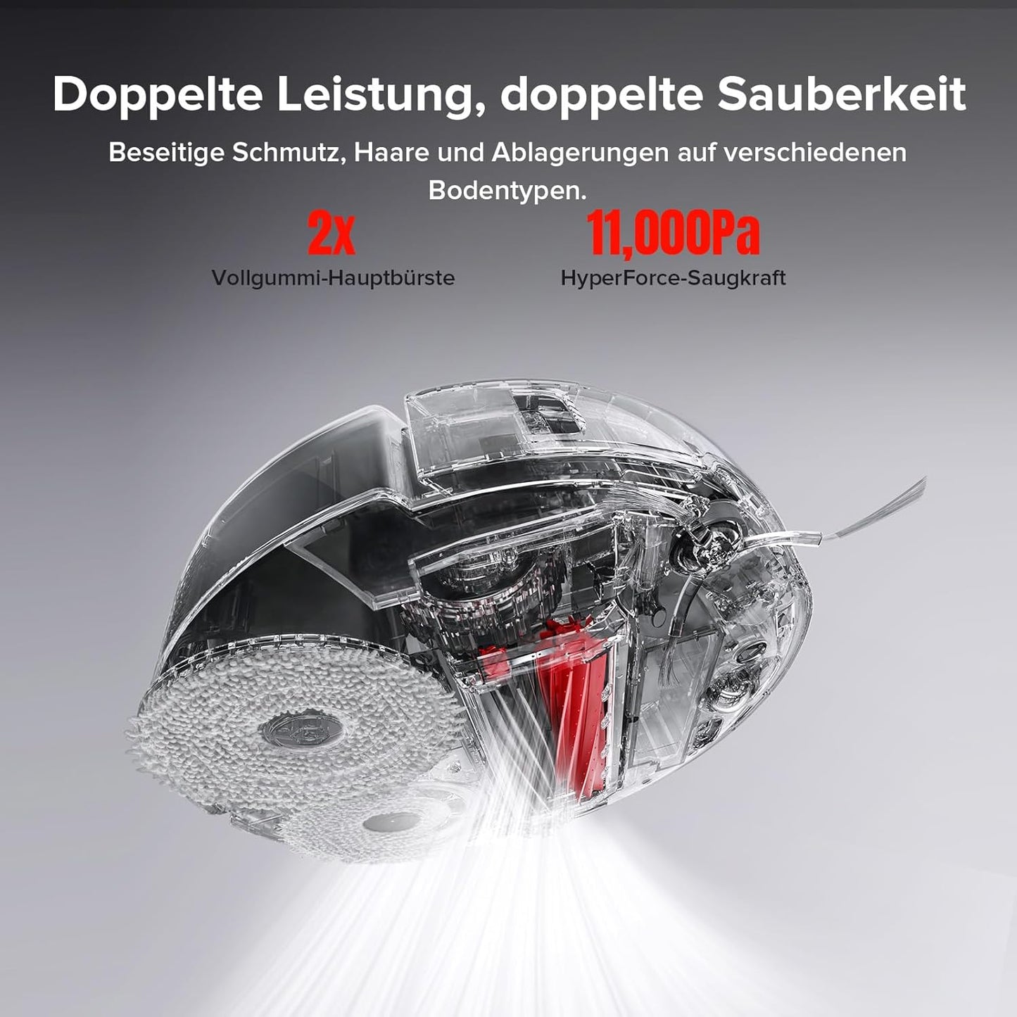 Roborock Qrevo Slim Saugroboter: Ultraflach, 11.000Pa, StarSight Navigation, 8-in-1 Dock
