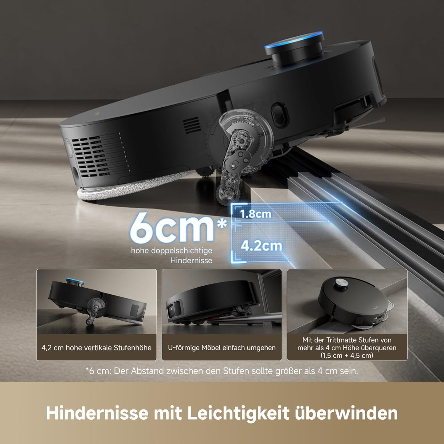dreame X50 Master Saugroboter: Smart, Leistungsstark, Selbstentleerend, KI-Navigation, 20000 Pa