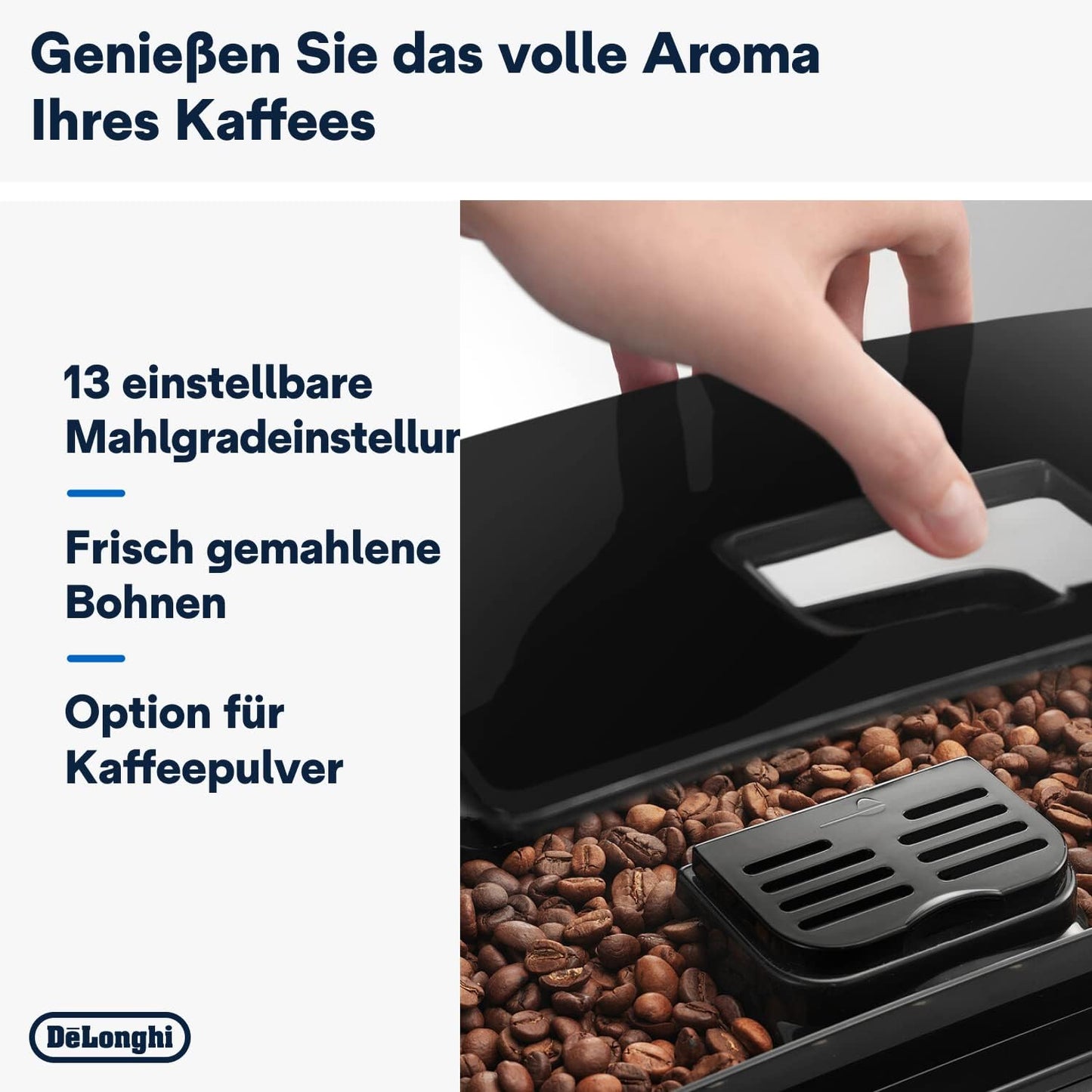 De'Longhi Magnifica S ECAM 22.110.B: Voller Kaffeegenuss auf Knopfdruck mit Milchschaum-Düse