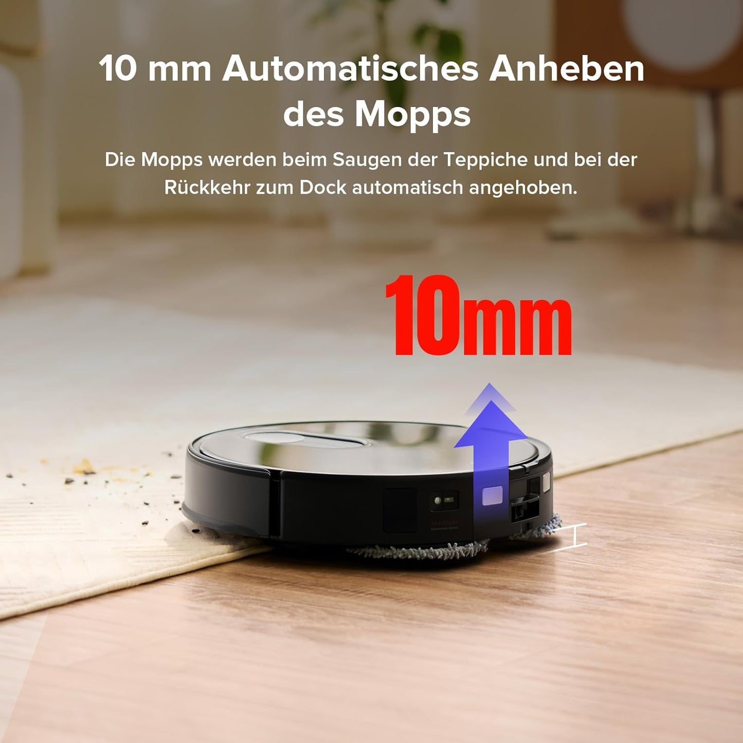 Roborock Qrevo Slim Saugroboter: Ultraflach, 11.000Pa, StarSight Navigation, 8-in-1 Dock