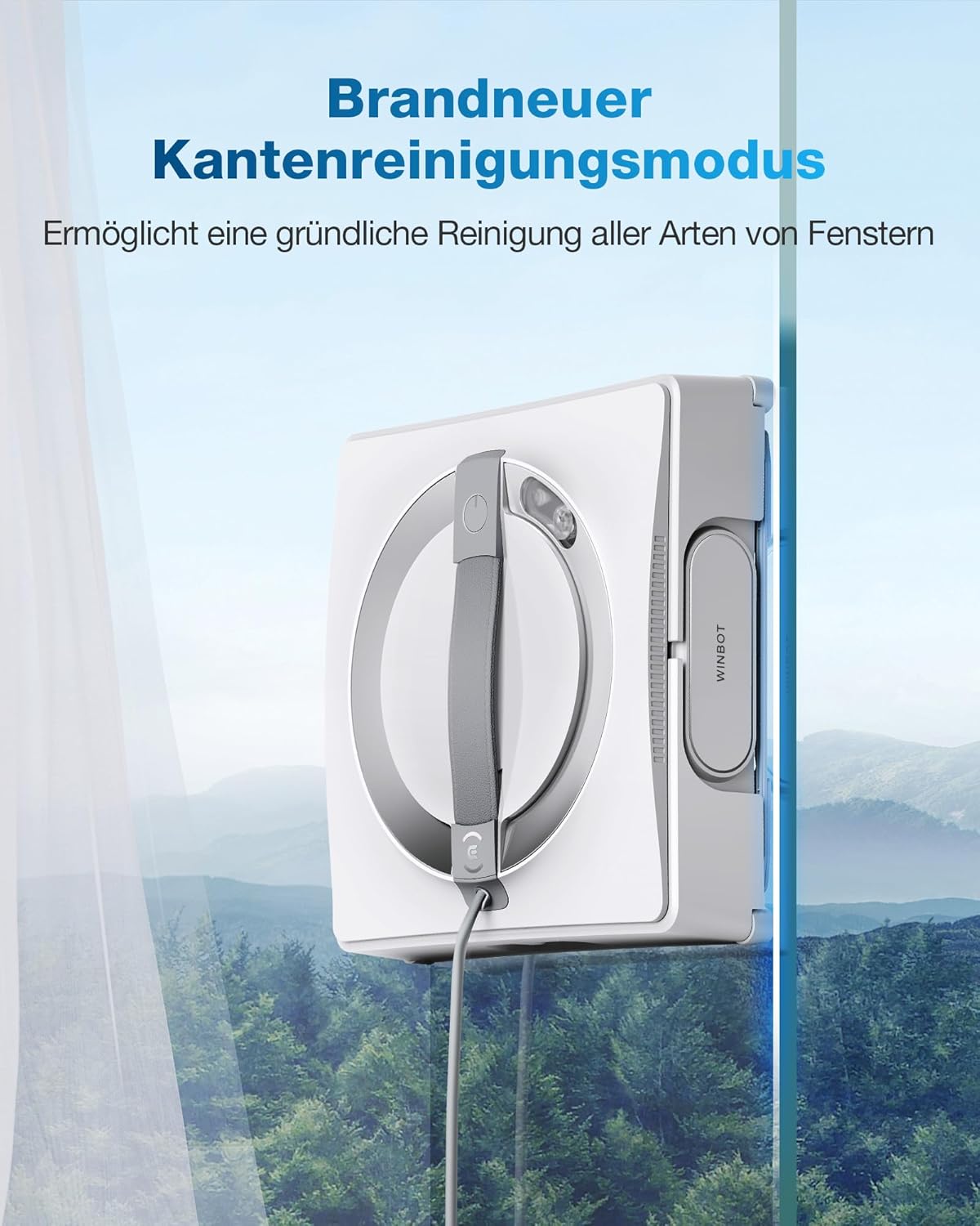 ECOVACS WINBOT W2 Intelligenter Fensterputzroboter mit Dreifachdüsen & 10-Stufen-Schutz