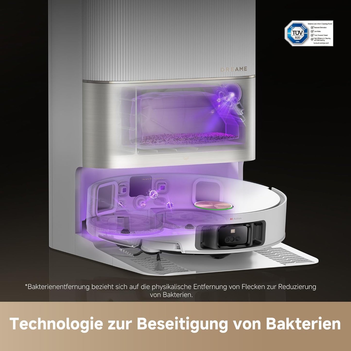 dreame X50 Ultra Complete Saugroboter: Intelligente Wischfunktion, 20.000 Pa, Hindernisüberwindung