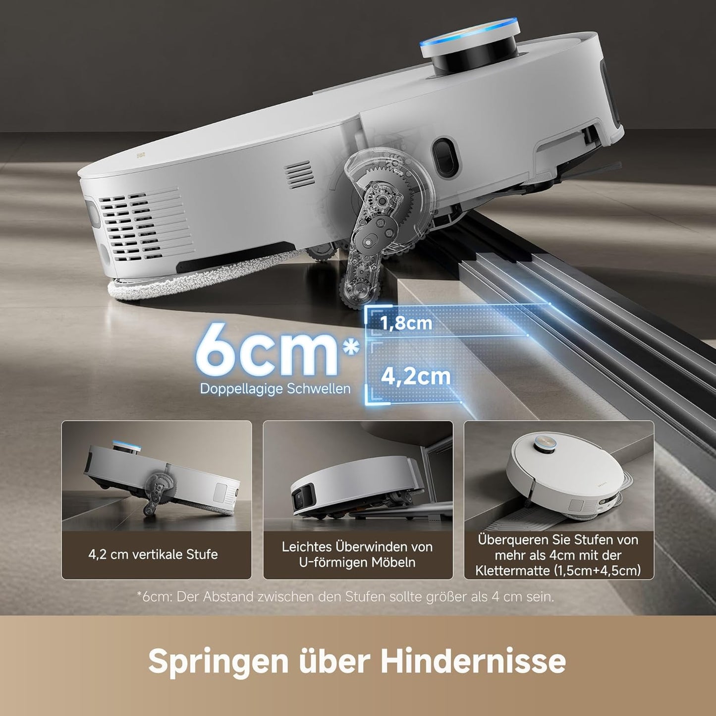 dreame X50 Ultra Complete Saugroboter: Intelligente Wischfunktion, 20.000 Pa, Hindernisüberwindung