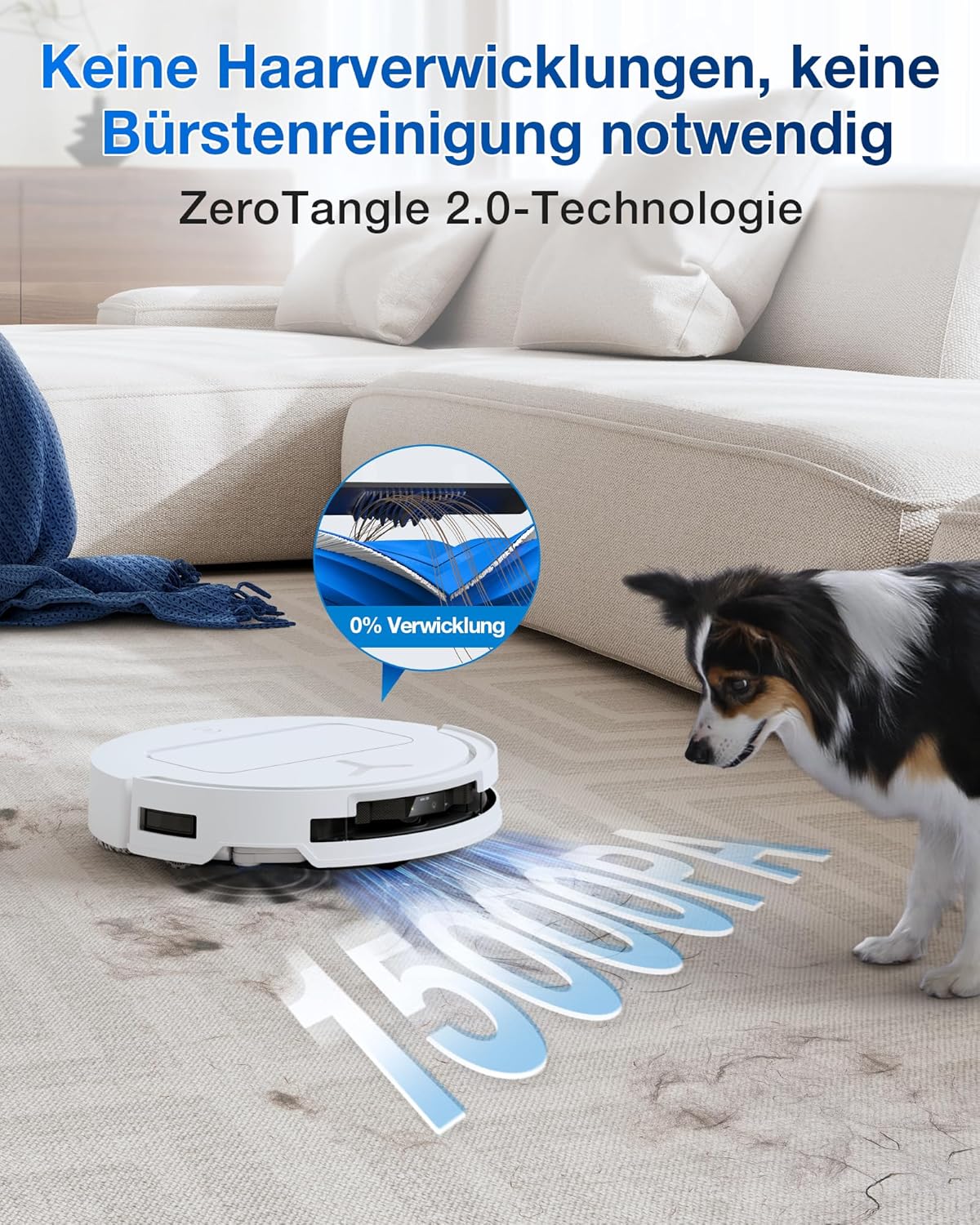 ECOVACS DEEBOT T50 Omni Saugroboter: 15.000 Pa, Heisswasser-Wischfunktion mit All-in-One Station