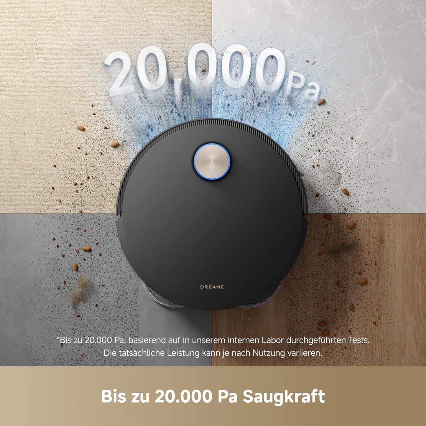 dreame X50 Master Saugroboter: Smart, Leistungsstark, Selbstentleerend, KI-Navigation, 20000 Pa