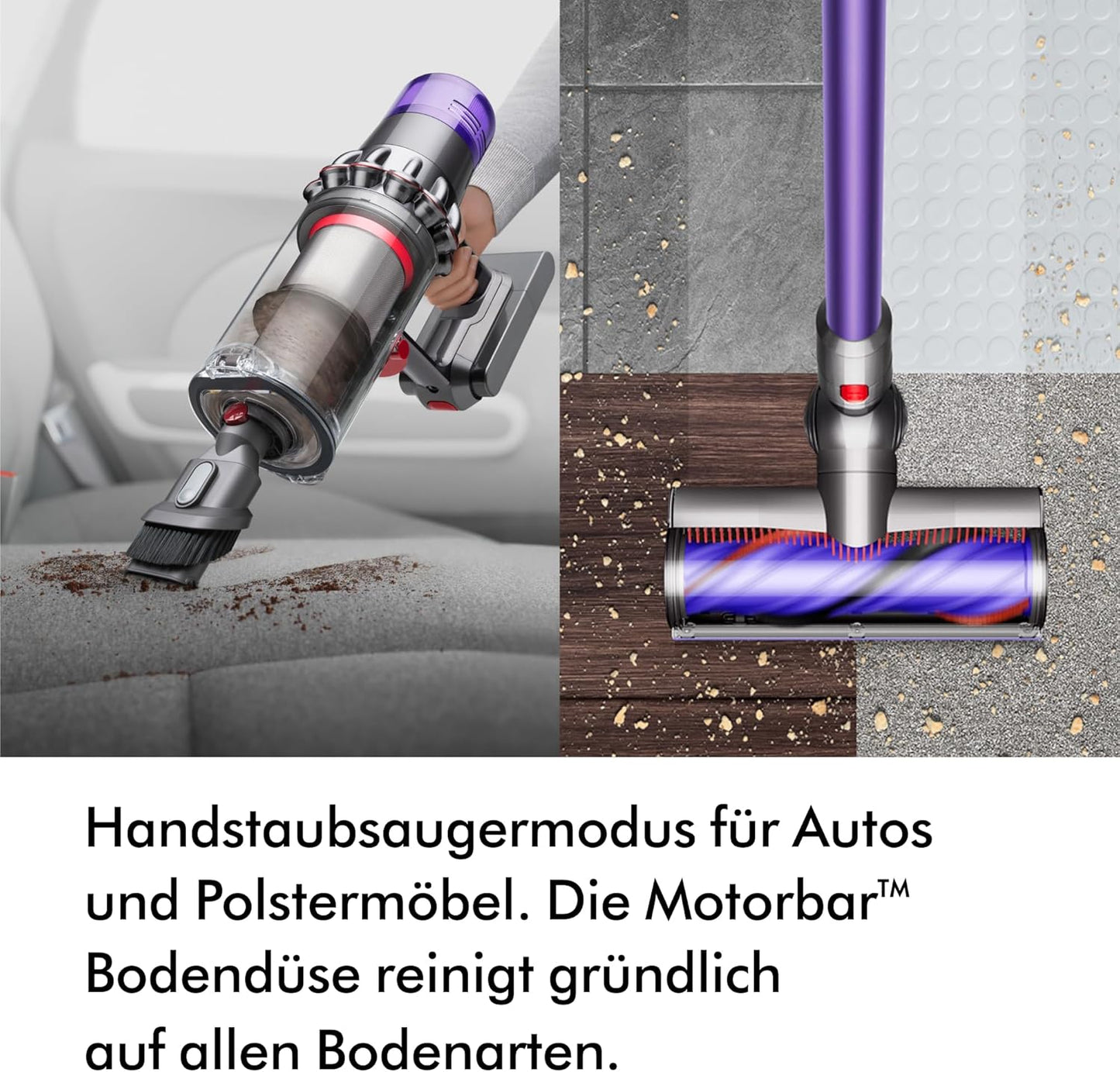 Dyson V11 Advanced Kabelloser Akku-Staubsauger für Ultimative Tiefenreinigung Nickel Violett