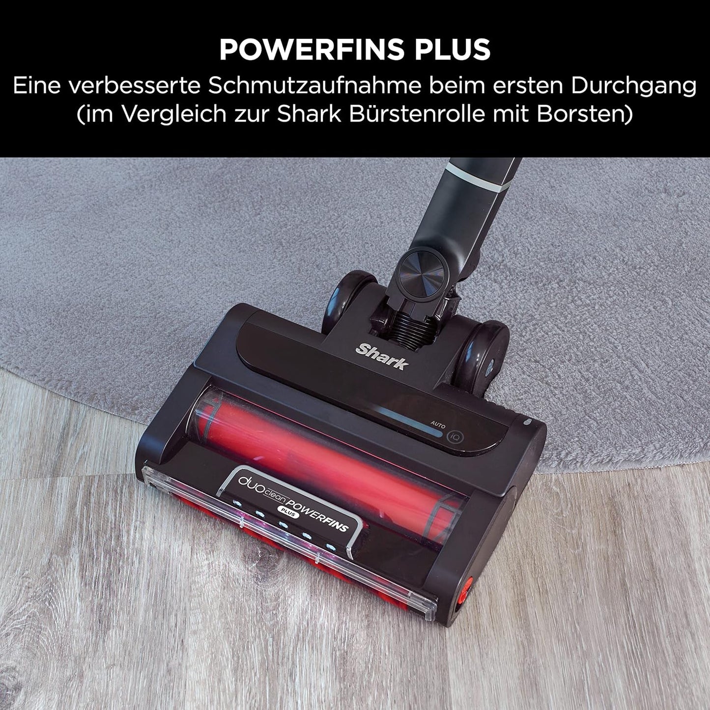 Shark IZ420EUT Kabelloser Stielstaubsauger: Smart, Leistungsstark, Anti Hair Wrap, Lange Laufzeit