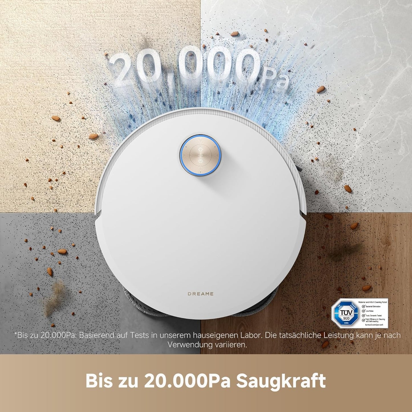 dreame X50 Ultra Complete Saugroboter: Intelligente Wischfunktion, 20.000 Pa, Hindernisüberwindung