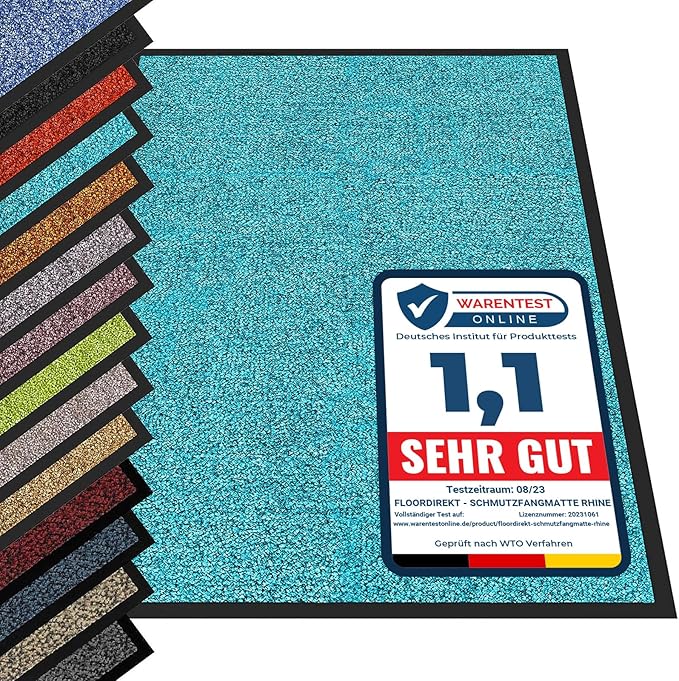 etm Premium Schmutzfangmatte: Strapazierfähig, Waschbar, Rutschfest für makellose Eingänge