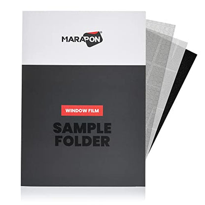 MARAPON® Matt Blickdichte Fensterfolie – Selbsthaftend für Privatsphäre, UV-Schutz, Milchglas-Effekt