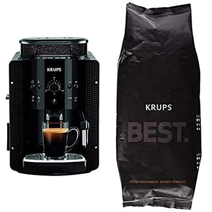 Krups Arabica Picto Kaffeevollautomat: Milchdüse, 2-Tassen, Drehregler, einfache Reinigung, TÜV-zertifiziert, Weiß