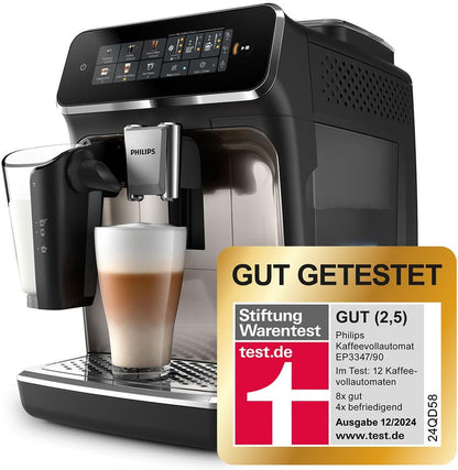 Philips 3300 Kaffeevollautomat LatteGo: Cremiger Milchschaum, Leise, Einfachste Reinigung
