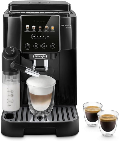 De'Longhi Magnifica Start Kaffeevollautomat, LatteCrema-Milchsystem, Espresso, Cappuccino, Soft-Touch, Schwarz
