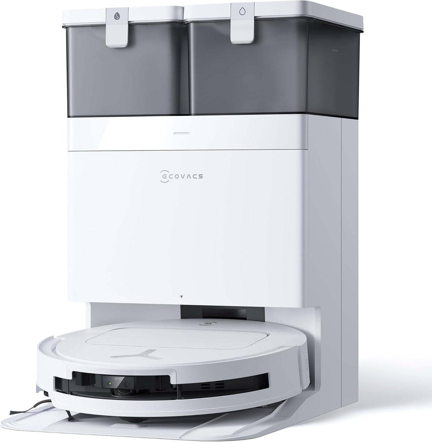 ECOVACS DEEBOT T50 Omni Gen2 Saugroboter: 21.000 Pa, Wischfunktion, ZeroTangle, All-in-One Station, Weiß