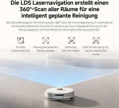Xiaomi Robot Vacuum X20+ Saugroboter: 6000Pa, Absaugstation, Auto-Trocknung, LDS Navigation