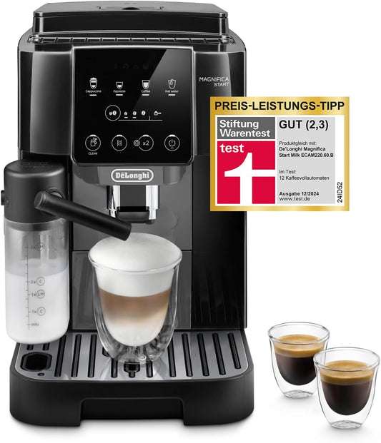 De'Longhi Magnifica Start ECAM222.60.BG Kaffeevollautomat, LatteCrema Milchsystem, Soft-Touch Bedienfeld, x2-Funktion