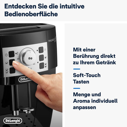 De'Longhi Magnifica S ECAM 22.110.B: Voller Kaffeegenuss auf Knopfdruck mit Milchschaum-Düse