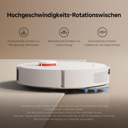 Xiaomi Robot Vacuum X20+ Saugroboter: 6000Pa, Absaugstation, Auto-Trocknung, LDS Navigation