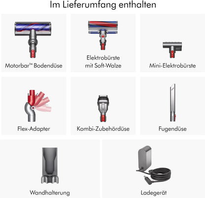 Dyson V10 Absolute Kabelloser Staubsauger: Leistungsstark, Vielseitig, Haar-Entwirrend, für Jedes Zuhause
