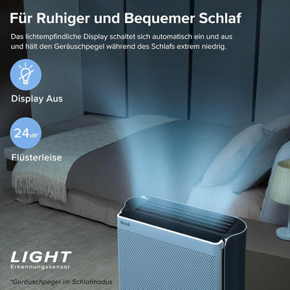LEVOIT EverestAir Luftreiniger: Große Räume, Allergiker, Smart WiFi, Alexa, Leise 26dB