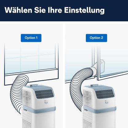 De'Longhi Pinguino Kompakt Mobiles Klimagerät 8.300 BTU/h Entfeuchtung Timer A