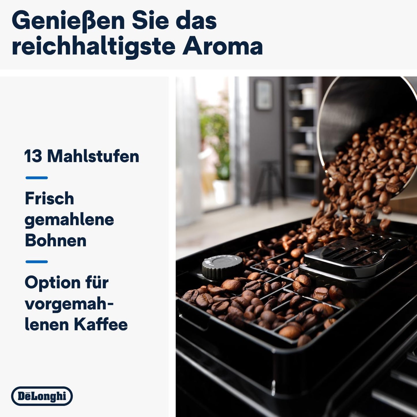 De'Longhi Magnifica Start ECAM222.60.BG Kaffeevollautomat, LatteCrema Milchsystem, Soft-Touch Bedienfeld, x2-Funktion
