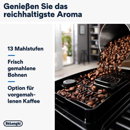 De'Longhi Magnifica Start ECAM222.60.BG Kaffeevollautomat, LatteCrema Milchsystem, Soft-Touch Bedienfeld, x2-Funktion