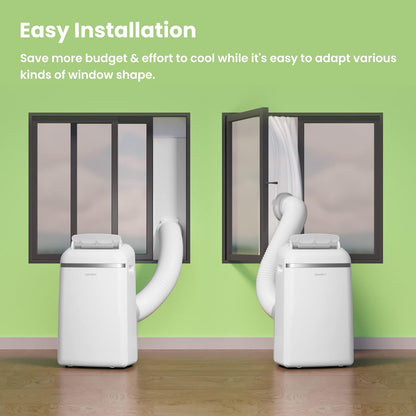 Comfee Mobiles Klimagerät Pro 10000 BTU 3-in-1: Effiziente Raumkühlung, Entfeuchtung, Ventilation