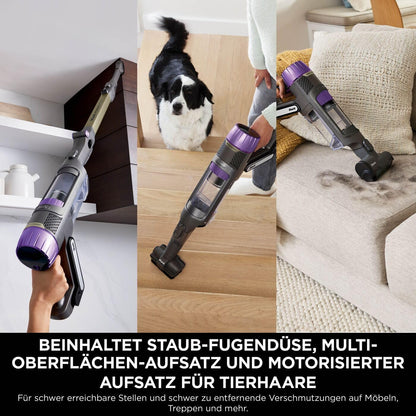 Shark PowerDetect Akku-Staubsauger: Auto-Entleerung, DuoClean Detect, Anti-Hair Wrap, Geruchsschutz, Grau