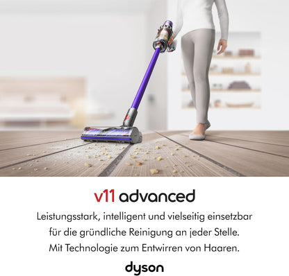 Dyson V11 Advanced Kabelloser Akku-Staubsauger für Ultimative Tiefenreinigung Nickel Violett