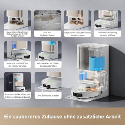 Dreame L50 Pro Ultra Saug- & Wischroboter: Auto-Entleerung, Selbstreinigung, 19.500 Pa