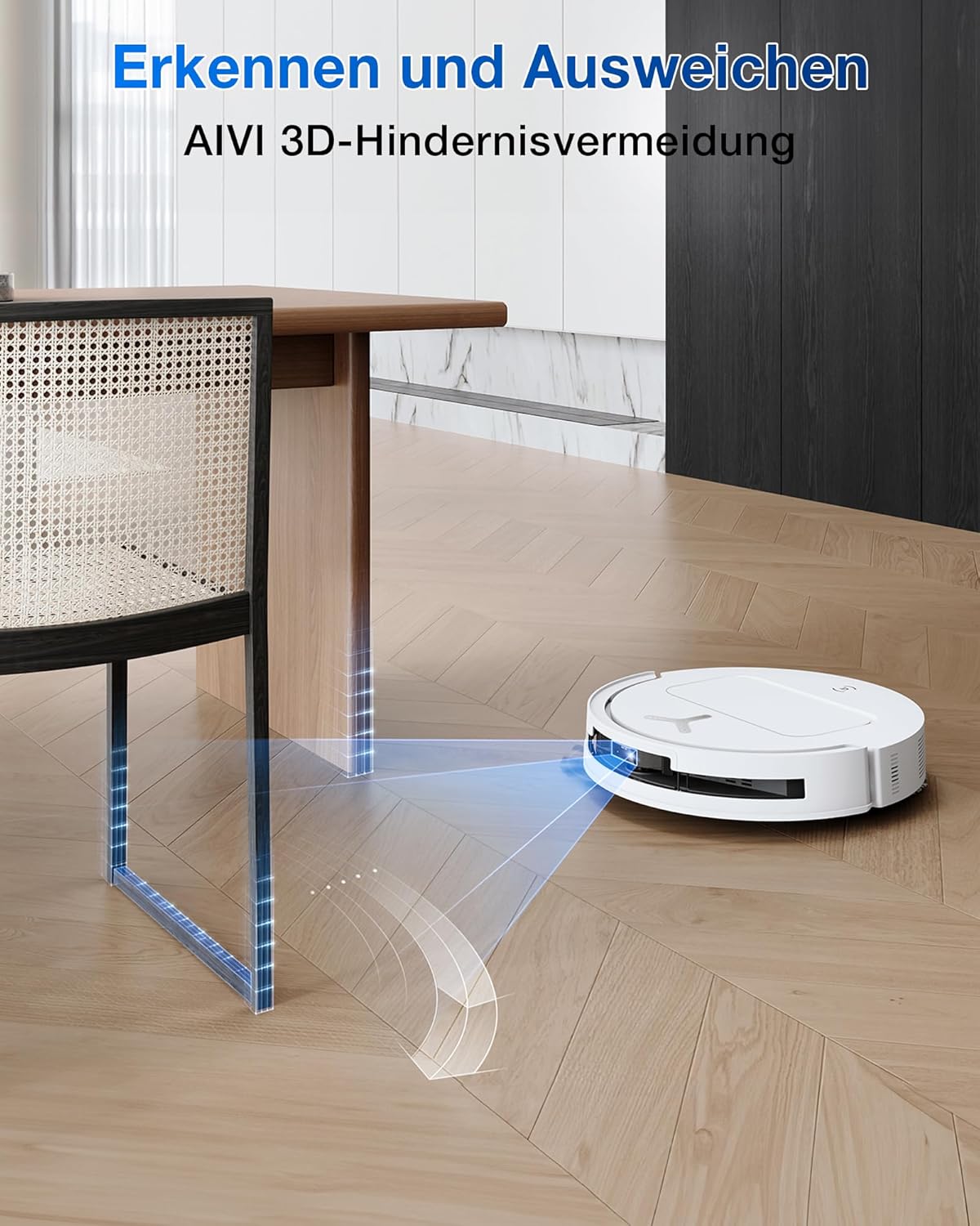 ECOVACS DEEBOT T50 Omni Gen2 Saugroboter: 21.000 Pa, Wischfunktion, ZeroTangle, All-in-One Station, Weiß