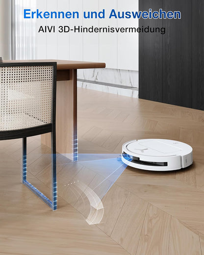 ECOVACS DEEBOT T50 Omni Gen2 Saugroboter: 21.000 Pa, Wischfunktion, ZeroTangle, All-in-One Station, Weiß